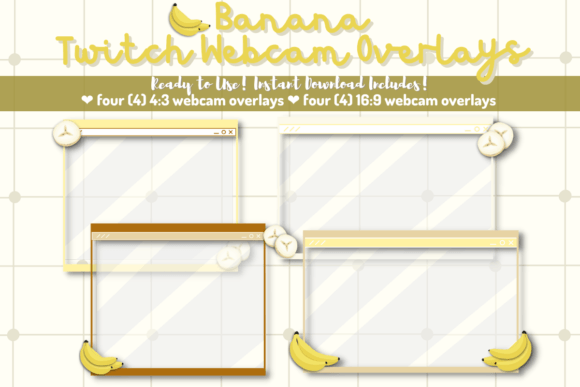 Download Banana Twitch Webcam Overlays - Webcam Collection