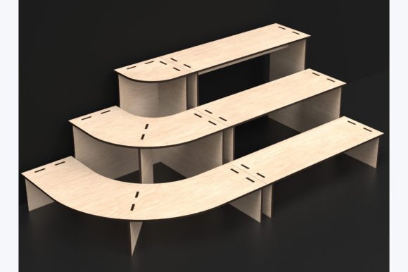 Download Laser Cut 3 Tier Display Stand Svg Files - Play Collection