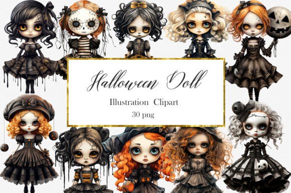 Download Halloween Doll Clipart - Halloween doll Collection