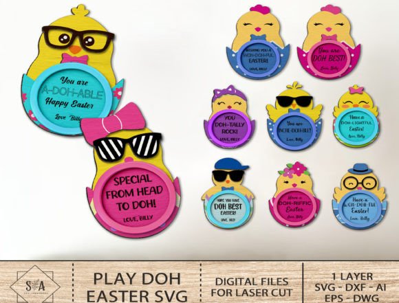 Download Bundle Play Doh Easter Chick Svg - Premium Resources