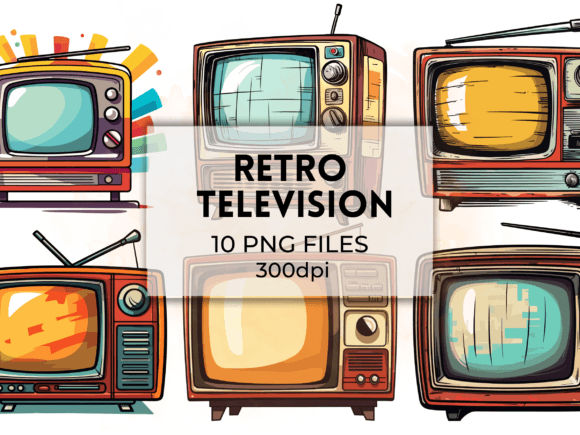 Download Retro Television, Vintage TV Set Clipart - Premium Resources